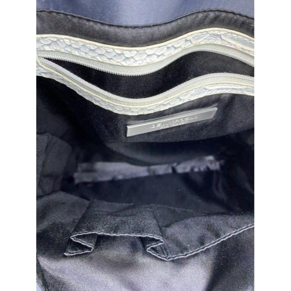 Devi Kroell Shoulder Bag Black Nylon Fabric Tote - Picture 10 of 12